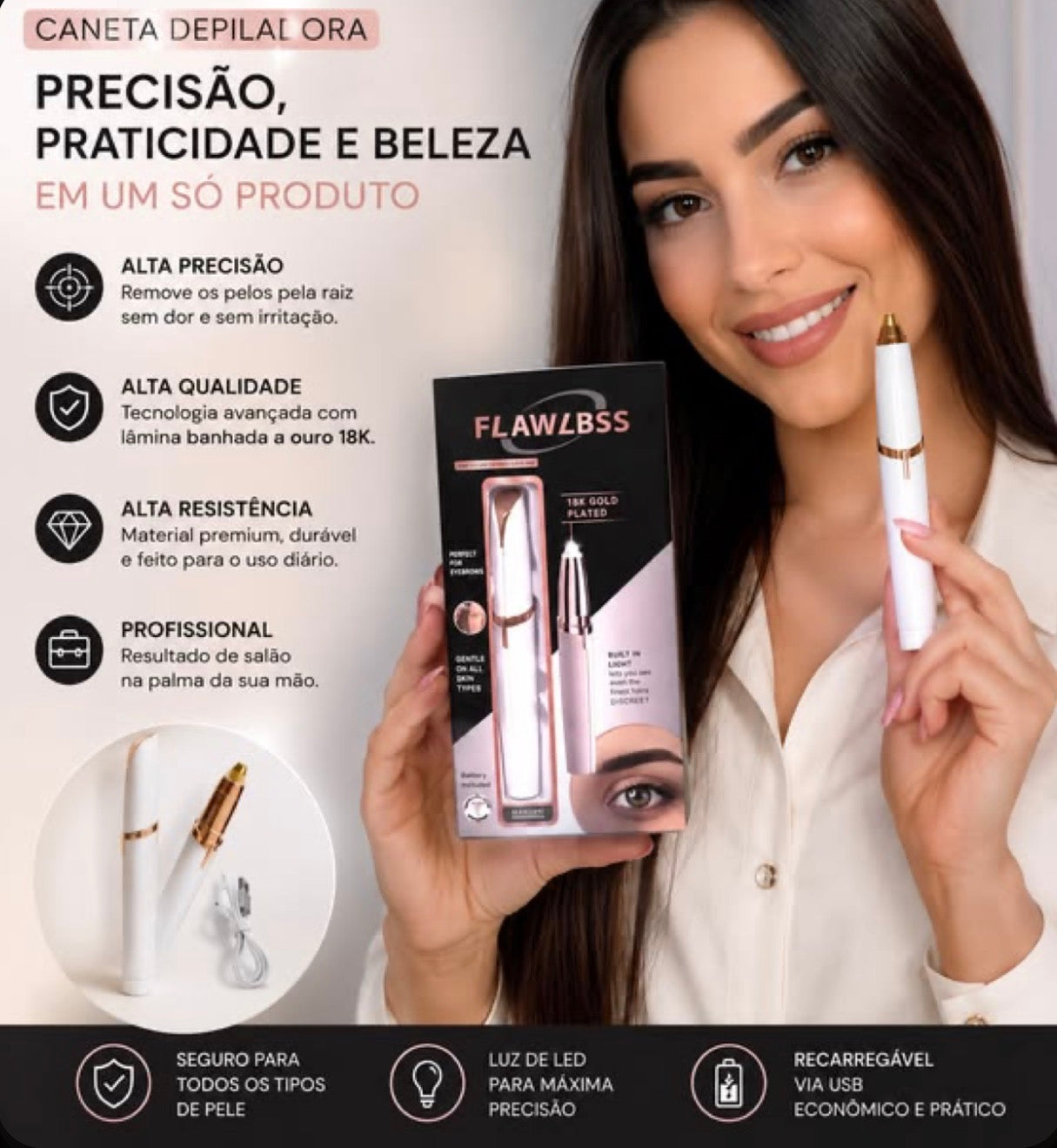 Aparador Premium de Sobrancelhas
